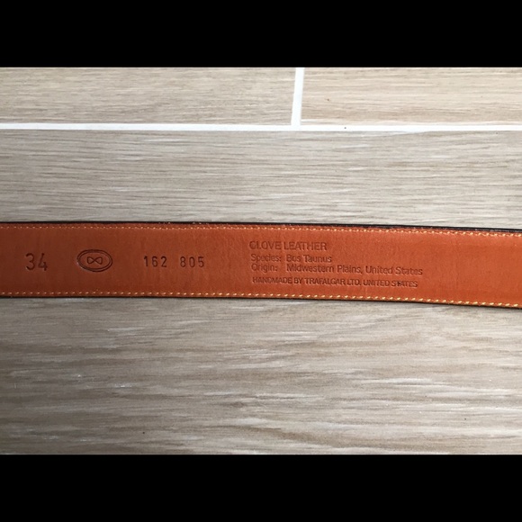 🌀Men’s 34” Brown Leather Trafalgar Belt🌀 - Picture 6 of 6